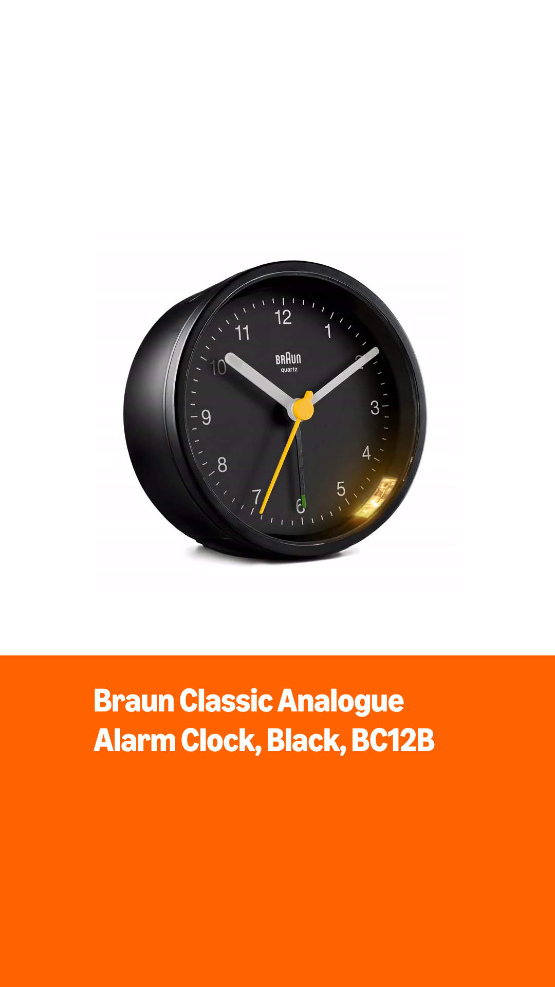 Amazon.com: Braun Classic Analogue Alarm Clock with Snooze and